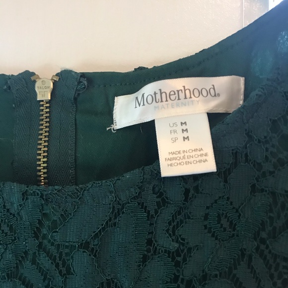 Motherhood maternity Forest Green Lace Blouse - Picture 3 of 4